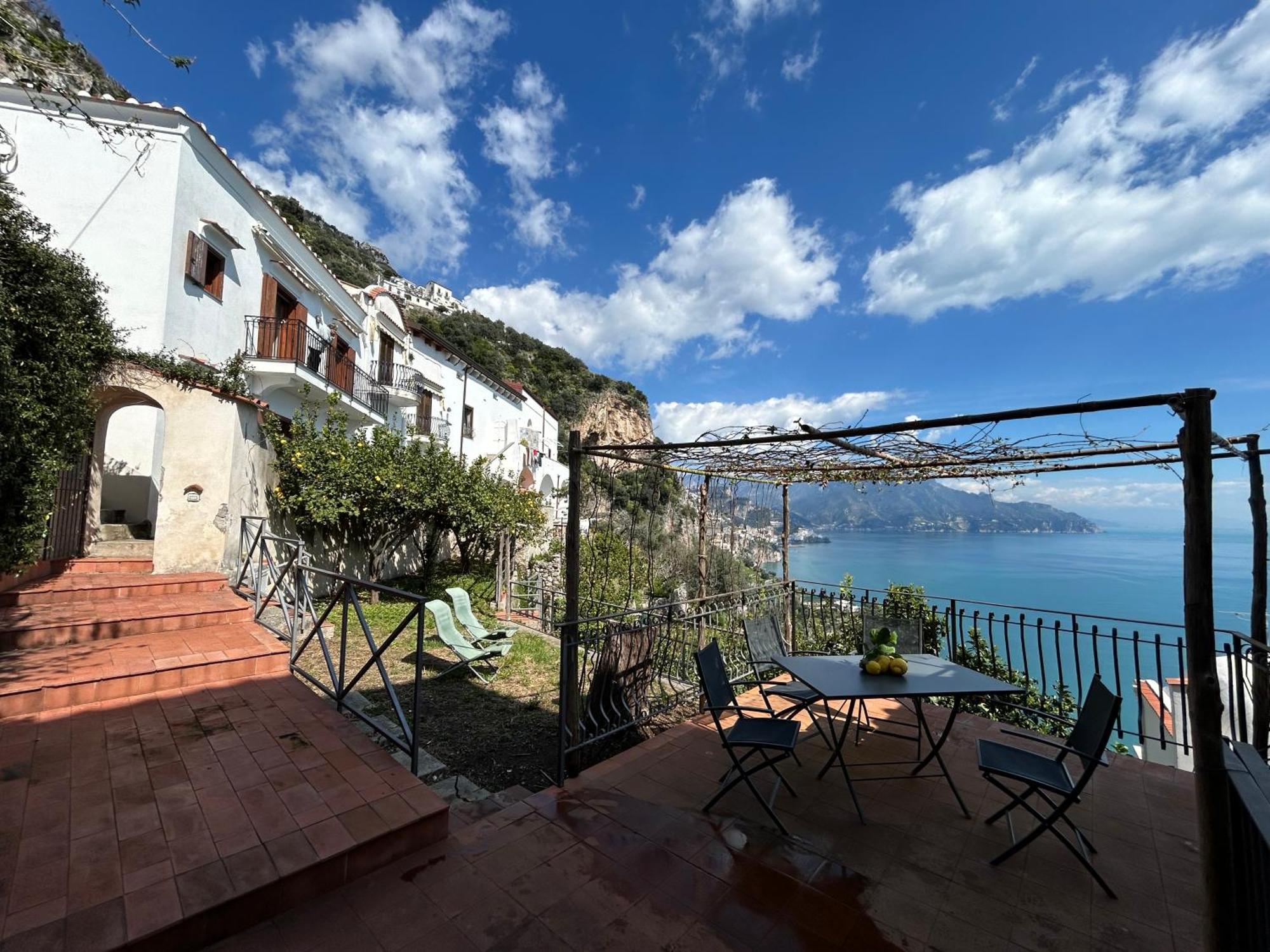 Villa Amalfi 51 Con Vista Mare, Giardino E Terrazze Conca dei Marini Exterior foto
